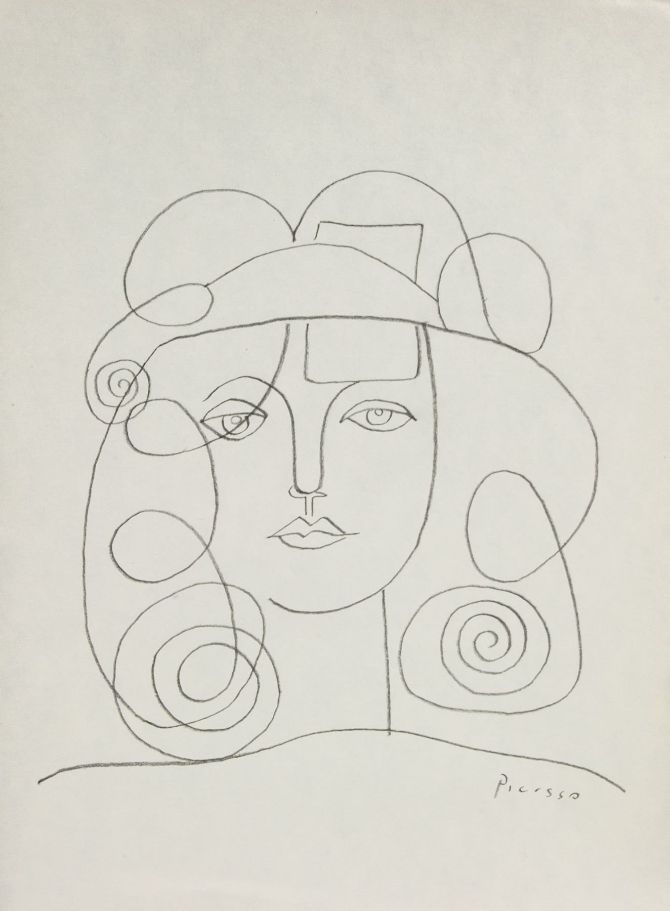 Pablo picasso 1881 1973 spain pencil portrait