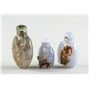 Image 2 : 3 Assorted Chinese Qing Dynasty Agate Snuff Bottle