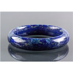 Chinese Lapis Carved Bangle