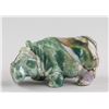 Image 2 : Chinese Multi-Colour Hardstone Carved Hippo Statue