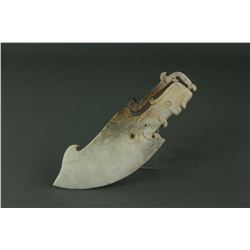 Chinese Han Period Hetian White Jade Carved Knife