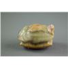 Image 2 : Chinese Green Jade Carved Turtle Shell Toggle