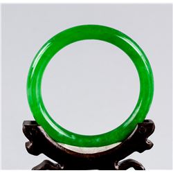 Burma Green Jadeite Bangle GIA Certificate