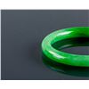 Image 2 : Burma Green Jadeite Carved Bangle Gem Certificate