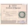 Image 4 : Burma Green Jadeite Carved Bangle Gem Certificate