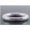 Image 1 : Burma Green and Lavender Jadeite Bangle w/ CERT