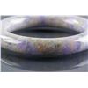 Image 4 : Burma Green and Lavender Jadeite Bangle w/ CERT