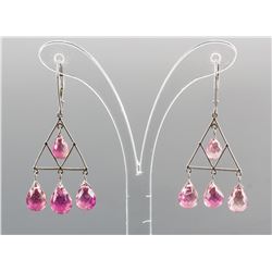 22.00ct Pink Tourmaline Earrings CRV $1900