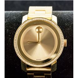 Movado Bold Gold Museum Diamond Watch