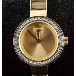 Movado Bold Women's Gold Museum Diamond Watch