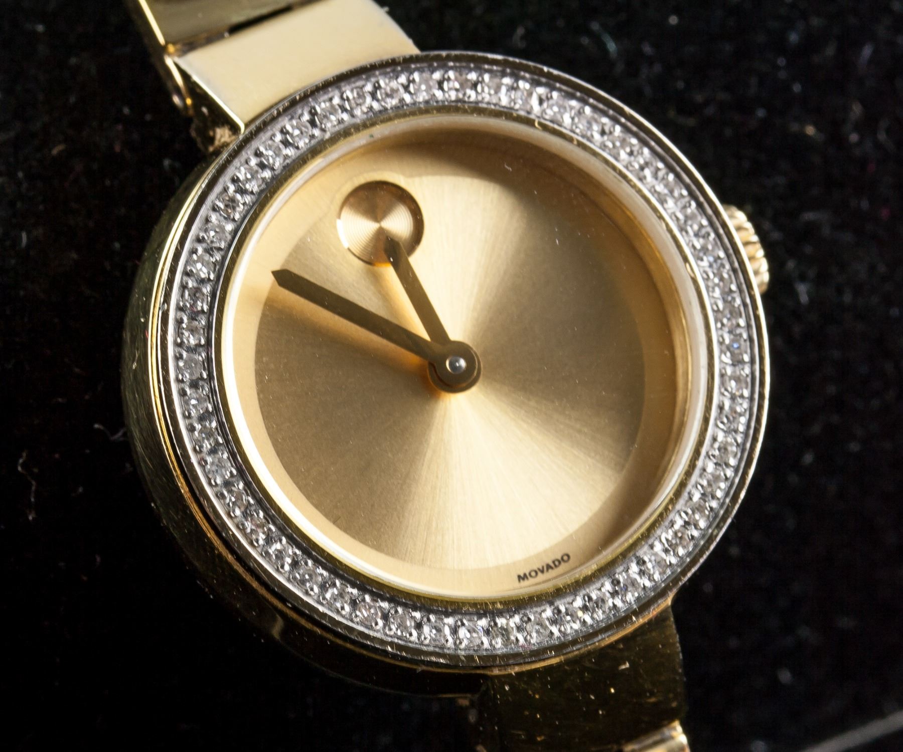 Movado Bold Women's Gold Museum Diamond Watch