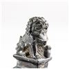 Image 7 : 2 Chinese Bronze and Hardstone Ram and Lion Seals