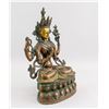Image 2 : Tibetan Gilt Bronze Four-Arm Guanyin Statue