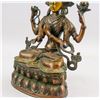 Image 7 : Tibetan Gilt Bronze Four-Arm Guanyin Statue
