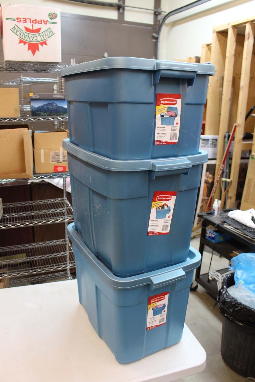Lot Of Rubbermaid Tubs (3)