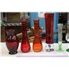 Image 2 : Lot of Various Colored Glass Pieces (Green, Red & Orange)