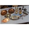Image 1 : Lot of Assorted Brass & Silver Plated Ware