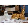 Image 4 : Lot of Assorted Glassware: Animal Figures, Ukrainian Dishware, Etc