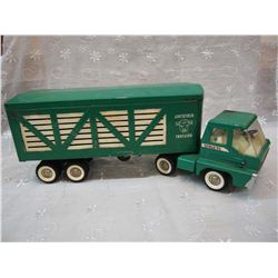 1966 Structo Cattle Hauler Toy Truck and Trailer- Metal