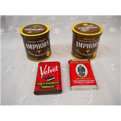 Vintage Tobacco Tins (4)