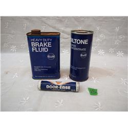 Lot OF Small Gulf Oil Tins (3)