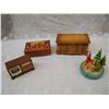 Image 1 : Vintage Music Boxes (4, 1 working properly)
