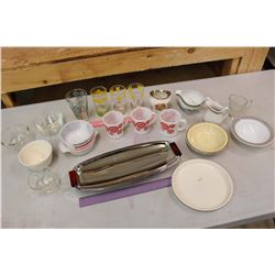 Lot OF Dishware (With some Fire King, and Pyrex)