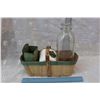 Image 1 : Lit OF Vintage Kitchen Items With Vintage Match Box Dispenser.