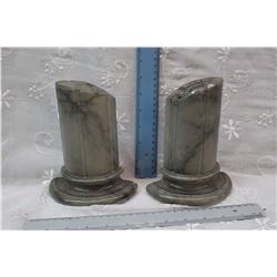 Pair of Marble Book Ends