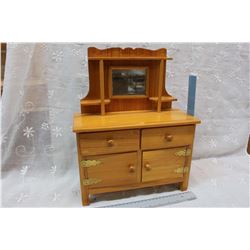 Wooden Doll Dresser