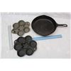 Image 1 : Mclary Cast Iron Frying Pan and Cast Iron Molds