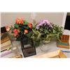 Image 2 : Lot of Misc: Fake Flowers, Magazine Rack, Frames, Etc