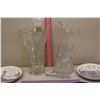 Image 2 : Crystal Glass Pitcher, A Vase & Collector Plates