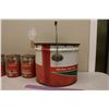 Image 6 : Co-Op Grease Pail w/Co-Op Motor Oil Tins (5)