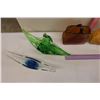 Image 2 : Lot of Assorted Abstract Glassware Pieces