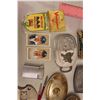 Image 2 : Lot of Vintage Misc: (Belt Buckles, Mini Tea Set, Misc.)
