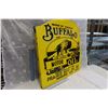 Image 1 : Buffalo Motor Oil- 2 Sided Flange Porcelain Sign (24" x 24")