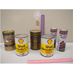 Lot of Oil Tins (6)