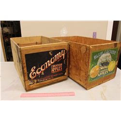 Economy Canadian Apples Crate (12" x 20")& A Blue Grouse Canadian Apples Crate (12" x 20")