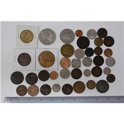 Various Collectible & Foreign Coins & Tokens