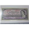 Image 4 : Lot of 3 1954 Canadian 1, 2, 10 Dollar Bank Notes