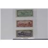 Image 5 : Lot of 3 1954 Canadian 1, 2, 10 Dollar Bank Notes
