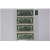 Image 3 : Lot of 4 1976 & 2003 A - 2 Dollar American Bank Notes