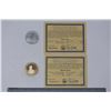 Image 1 : Gold 5th Anniversary WTC Commemorative Coin & Silver Freedom Tower Coin (Lot 1)
