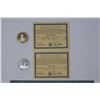 Image 1 : Gold 5th Anniversary WTC Commemorative Coin & Silver Freedom Tower Coin (Lot 2)