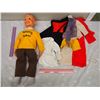 Image 1 : Vintage Tommy Talker Doll and Clothes
