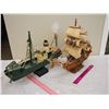 Image 1 : Lot of 2 Vintage Model Ships