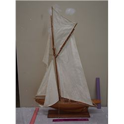 1 Vintage Model Ship (37" Tall)