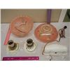 Image 2 : Lot of Vintage Ceiling Light Fixtures (2) and Hanging Plug in Fixture