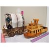 Image 2 : Wooden Wagon & Boat